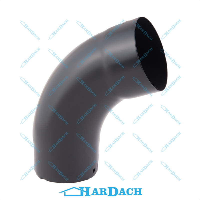 K&J&G 7016 kolano łukowe 100 mm antracytowe | HARDACH