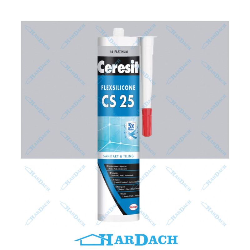 Ceresit CS25 silikon sanitarny PLATINUM 280 ml
