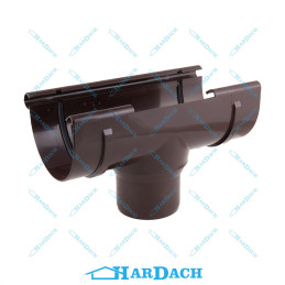 Bryza brąz lej spustowy 100 x 63 mm