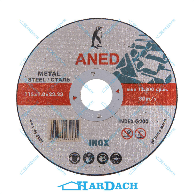 Aned Tarcza do cięcia metalu 115 mm x 1 mm