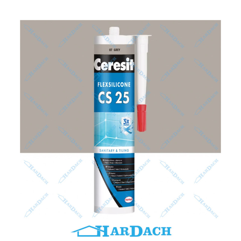 Ceresit CS25 silikon sanitarny Grey 280 ml