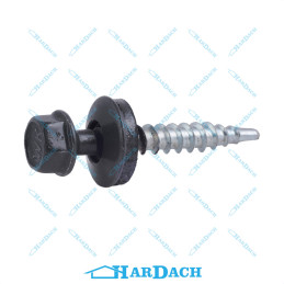 Wkręt farmerski 4,8 x 25 mm  RAL 7016