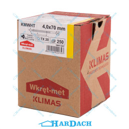 Wkręt hartowany typ MASTER 4,0 x 70 mm (250 szt)