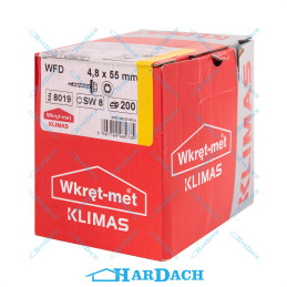 Wkręt farmerski 4,8 x 55 mm  RAL 8019