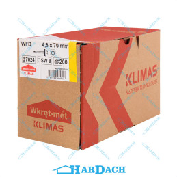 Wkręt farmerski 4,8 x 70 mm RAL 7024