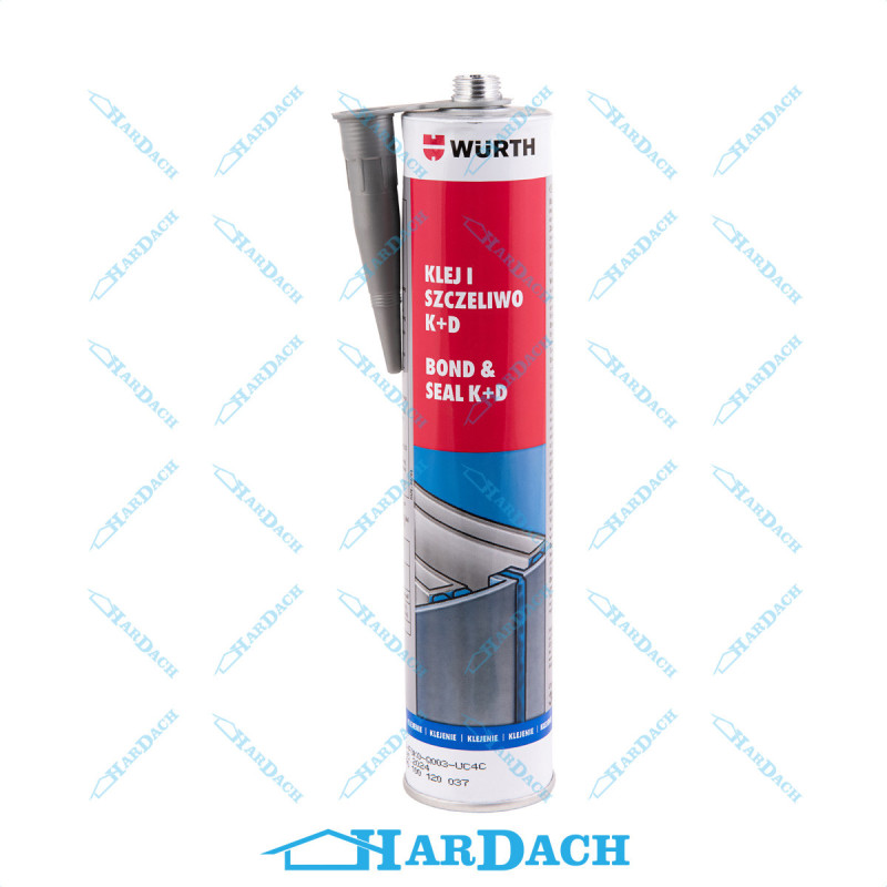 WURTH KLEJ+SZCZELIWO SZARY 300ML