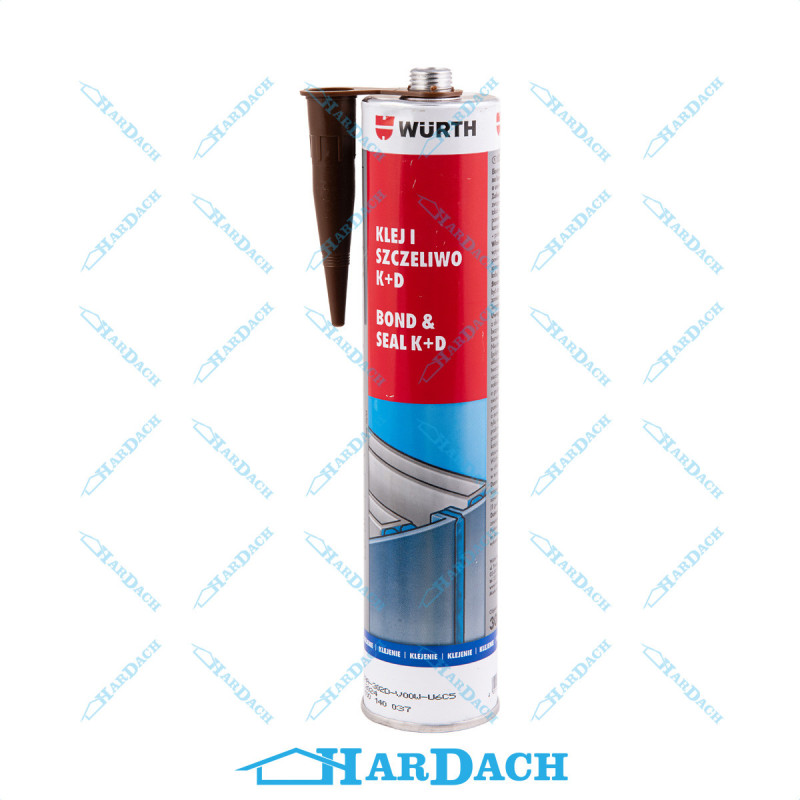 WURTH KLEJ+SZCZELIWO brąz 300 ml | HARDACH
