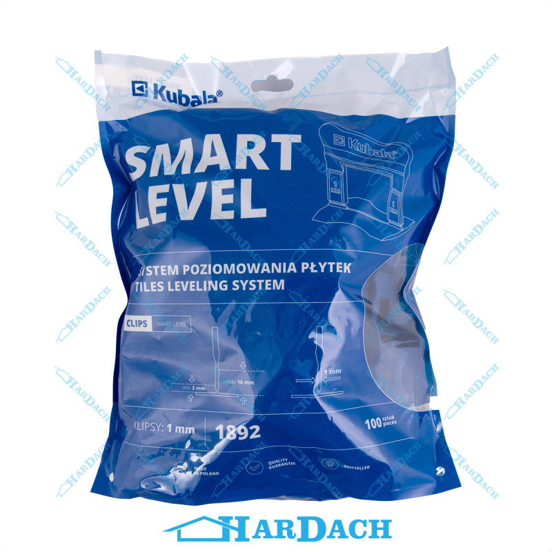 KUBALA  Klips Smart Level 1 mm (100 szt)