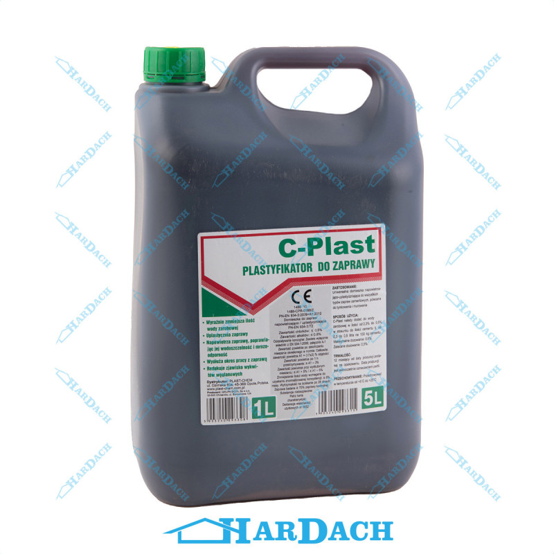 C-PLAST Plastyfikator do zapraw 5 L | HARDACH