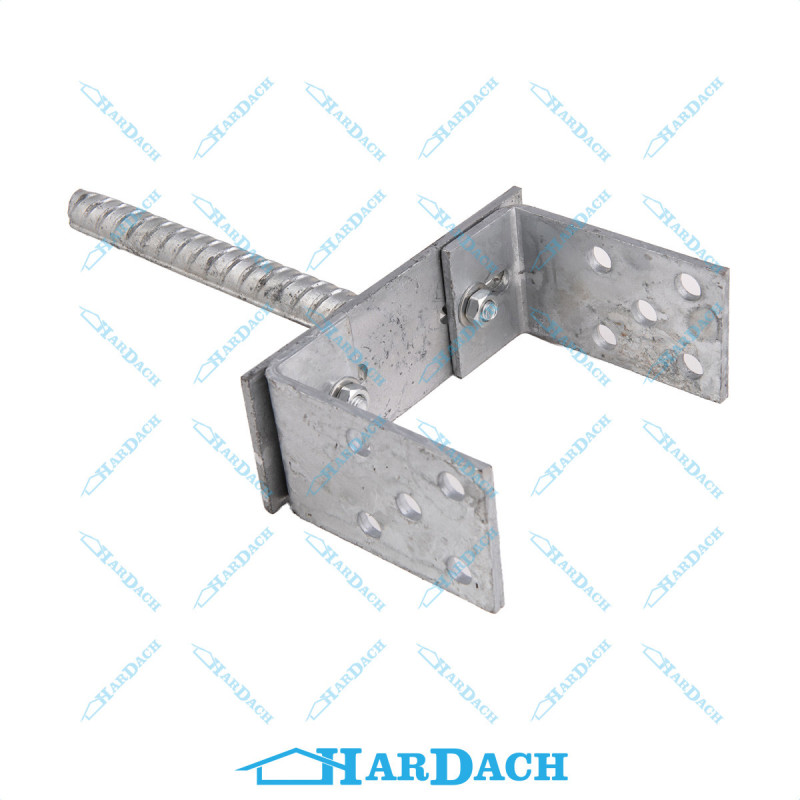 Wspornik słupka regulowany  170-60 x 90 x 5 MM ŁB 9