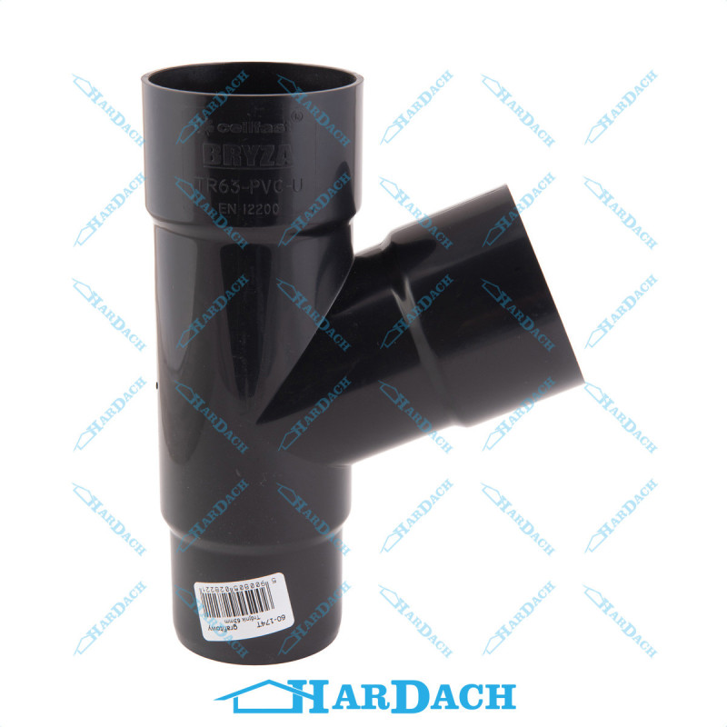 Bryza grafit trójnik 63/63/63 mm