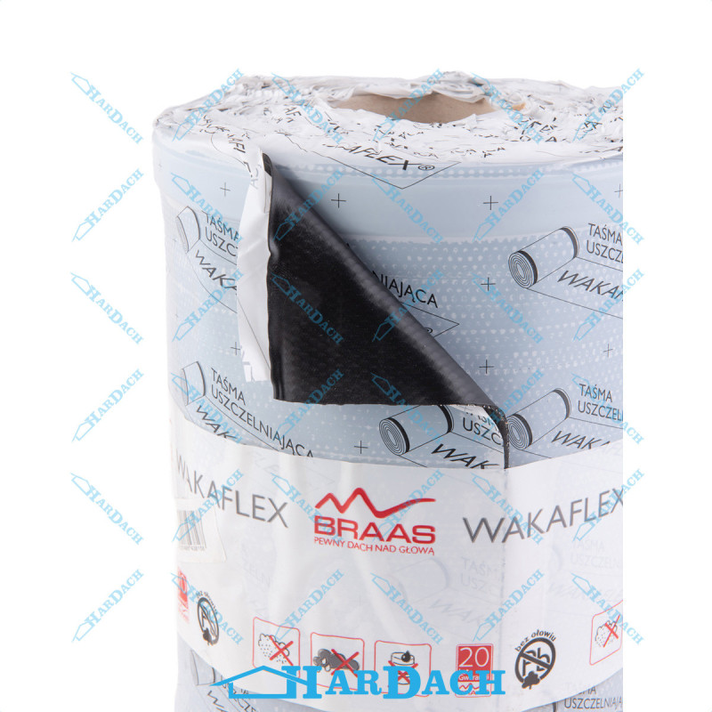 Taśma Wakaflex Braas CZARNY (rolka 10 m)